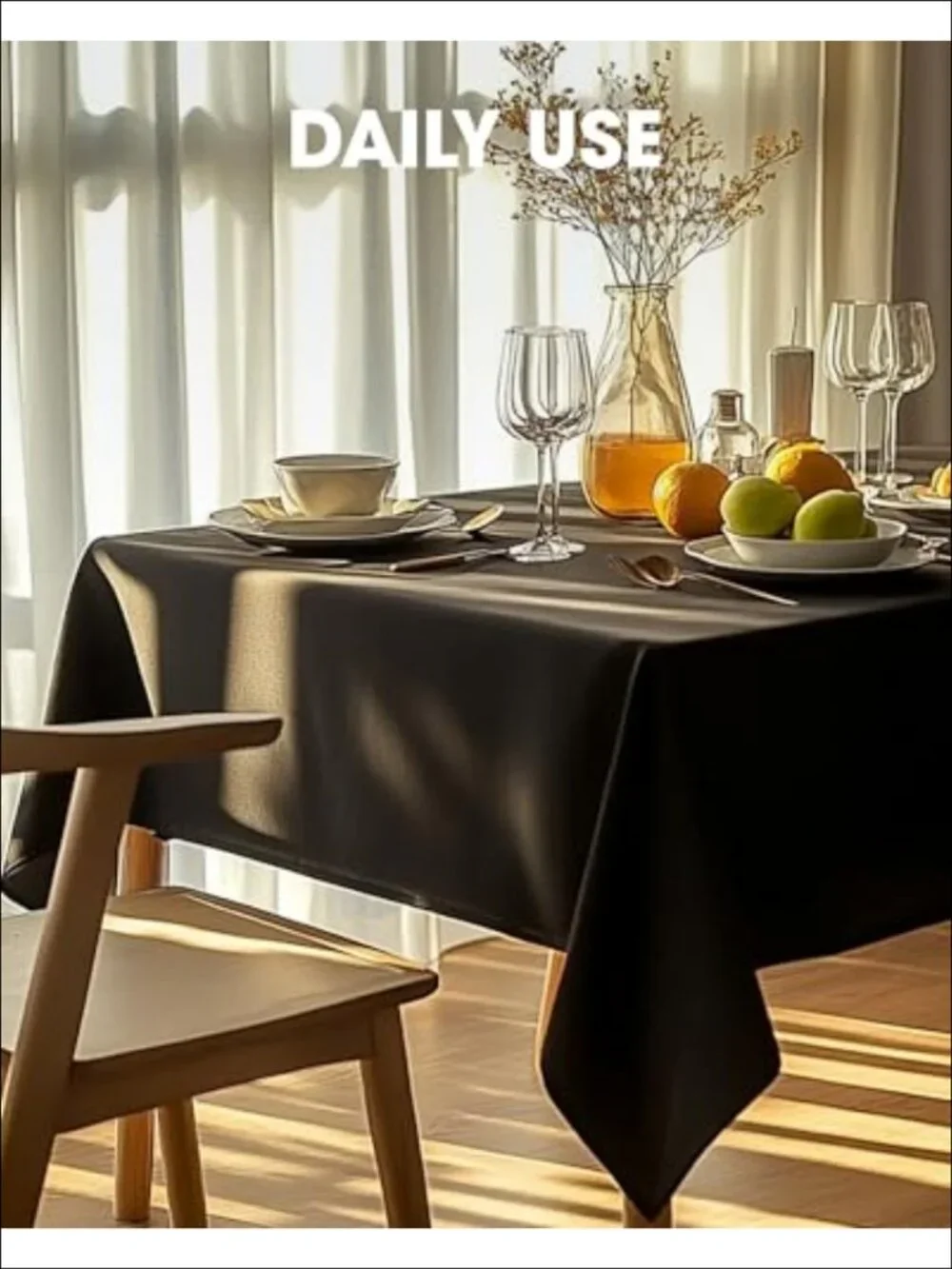 Polyester Tablecloth 60x102 Reusable Washable 12 Pack Rectangular